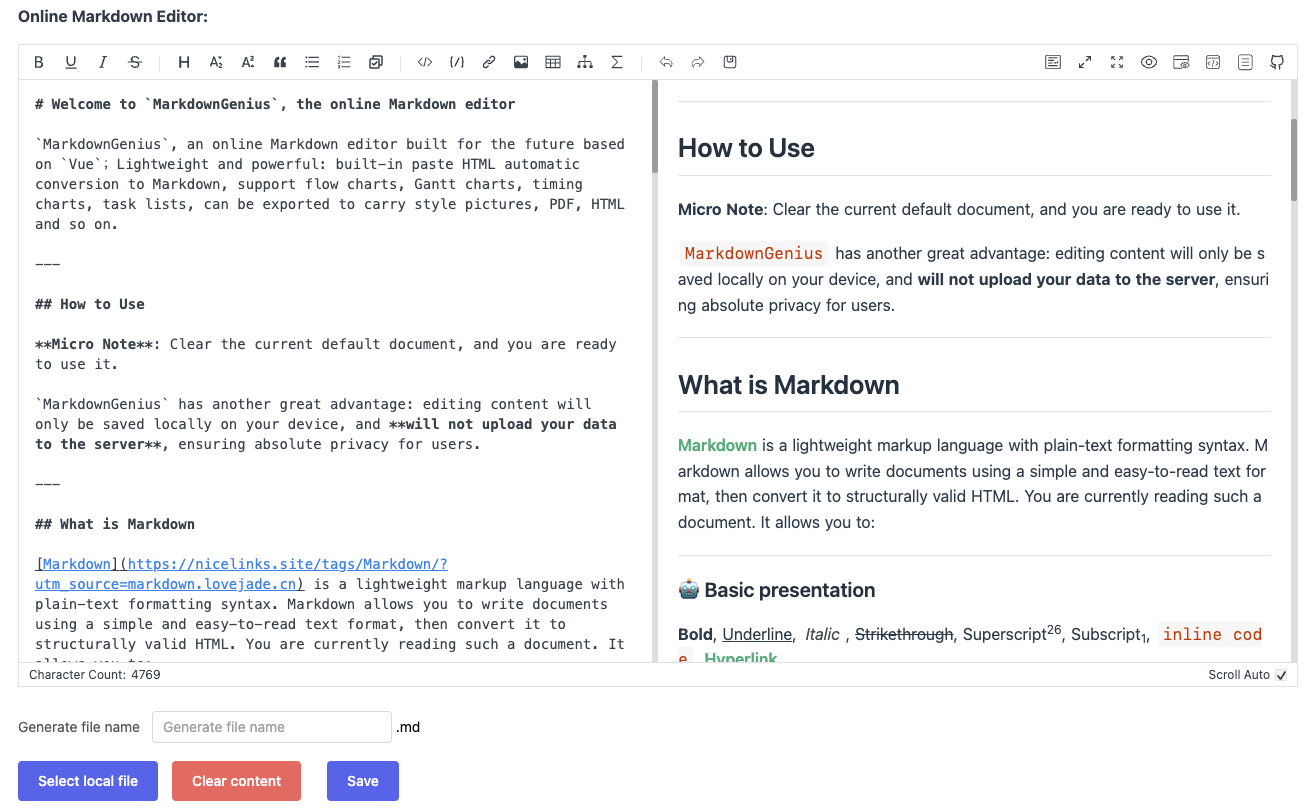 Effortless Markdown Editing with Our New, Feature-Rich Online Tool