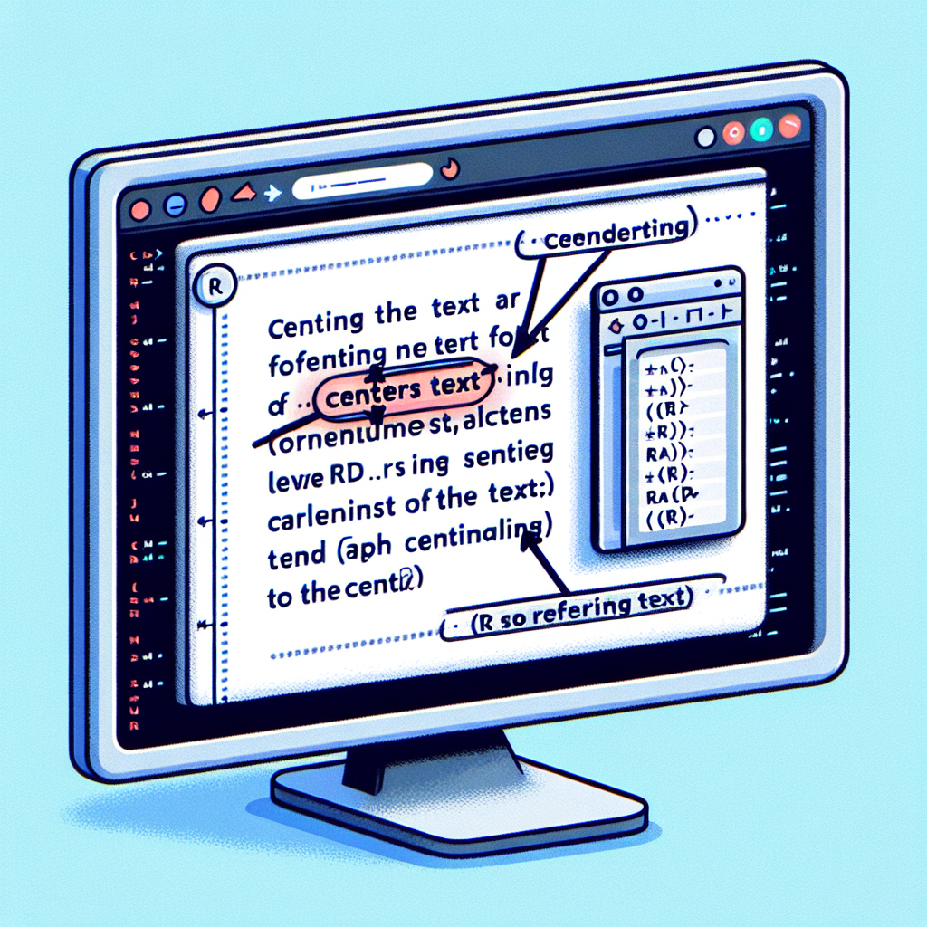 How to Center Text in R Markdown