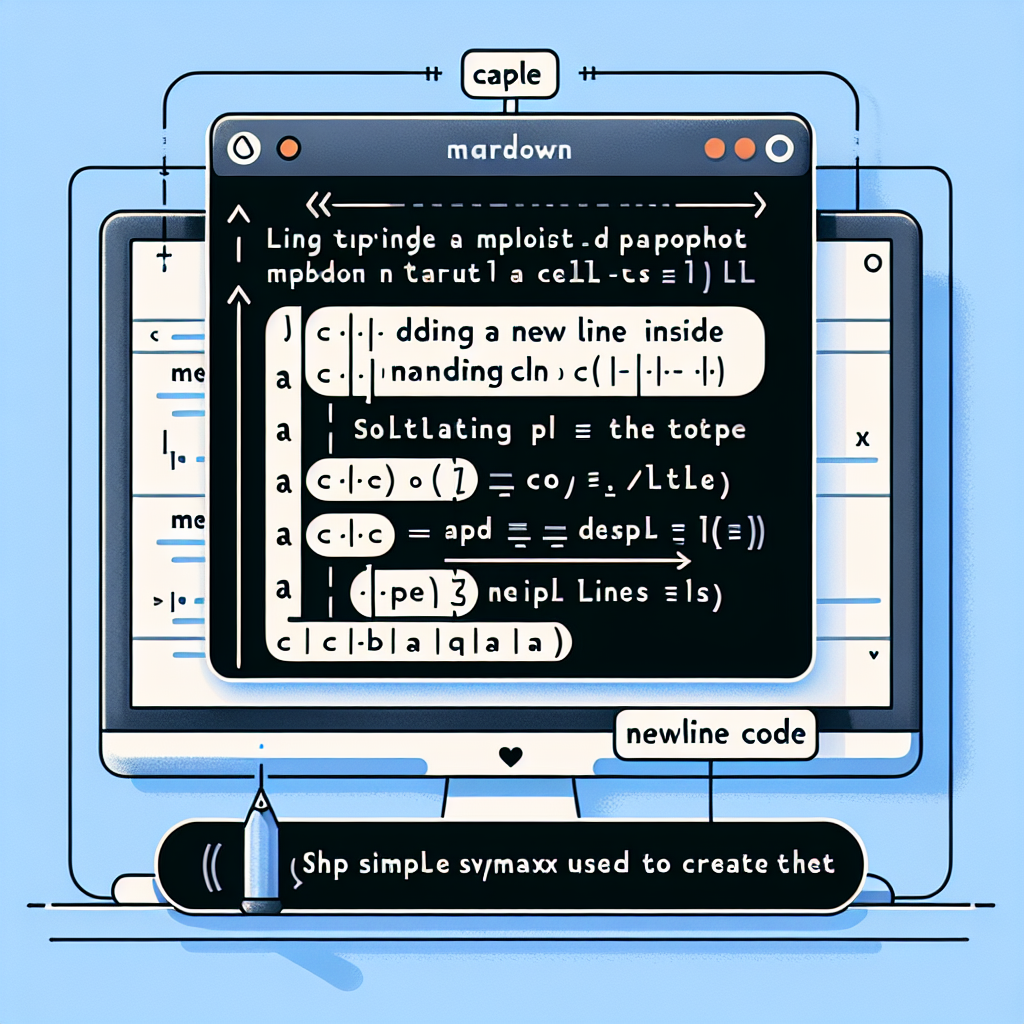 Using New Line in Markdown Tables