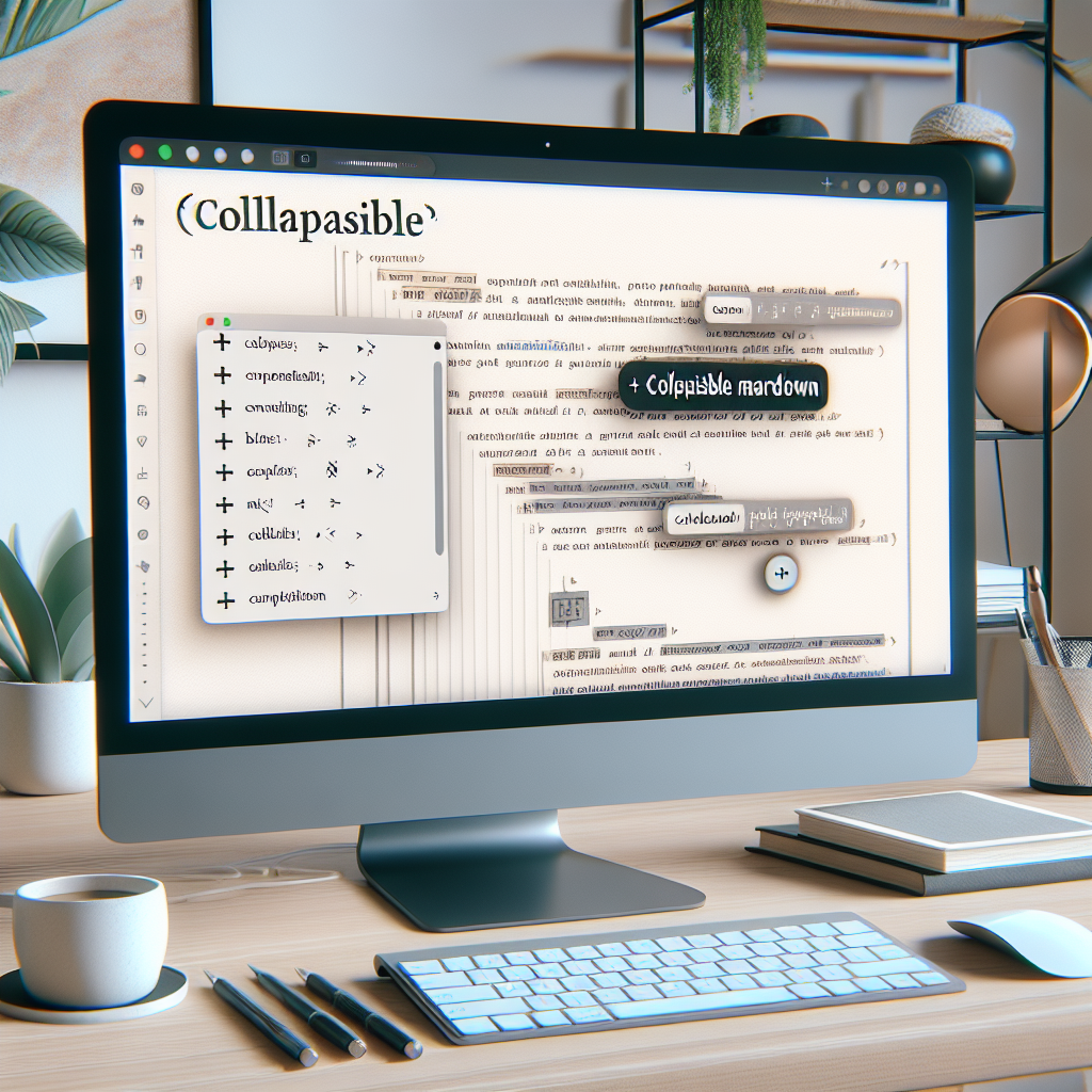 Collapsible Markdown: Enhancing Document Readability