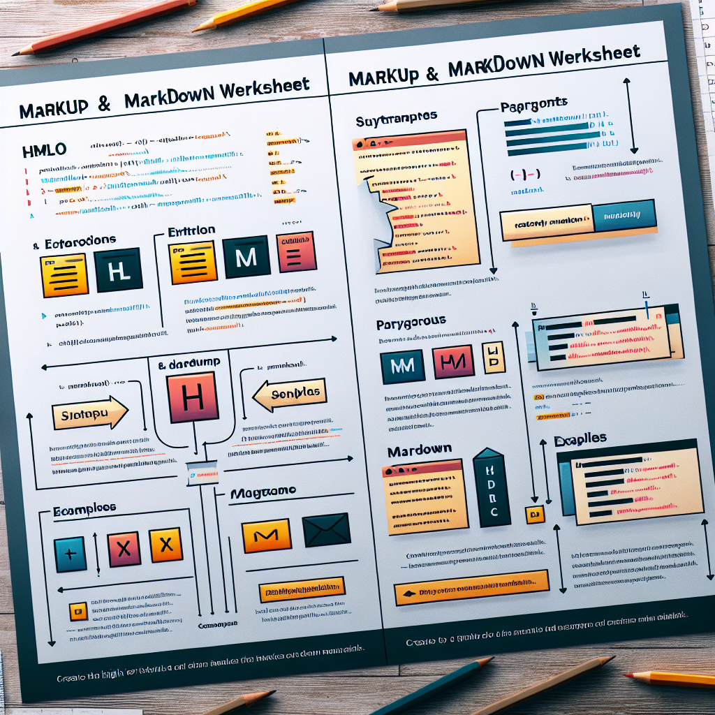 Understanding Markup and Markdown Worksheet