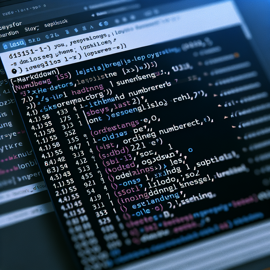 astering Markdown Numbering: A Complete Guide