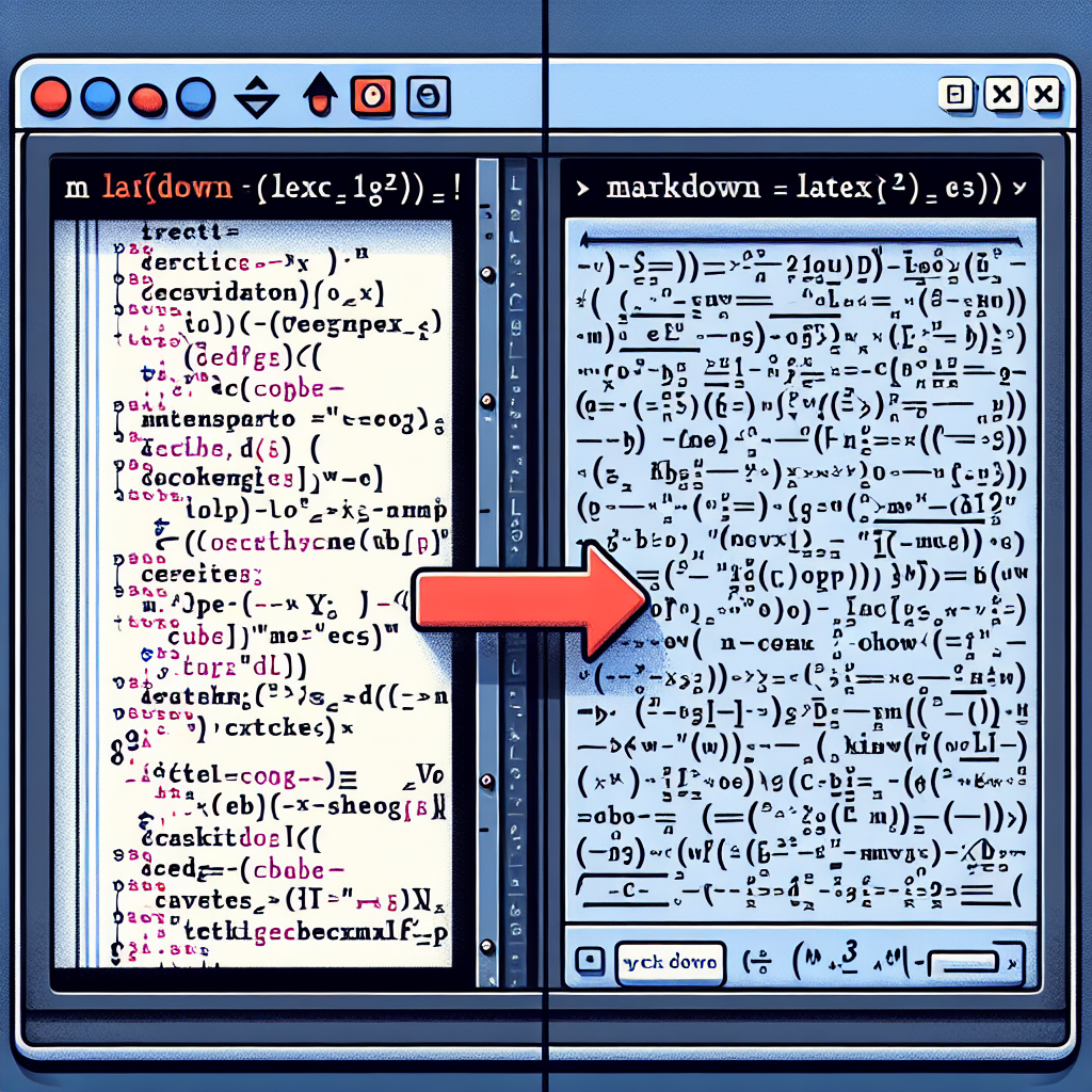 From LaTeX to Markdown: A Conversion Guide