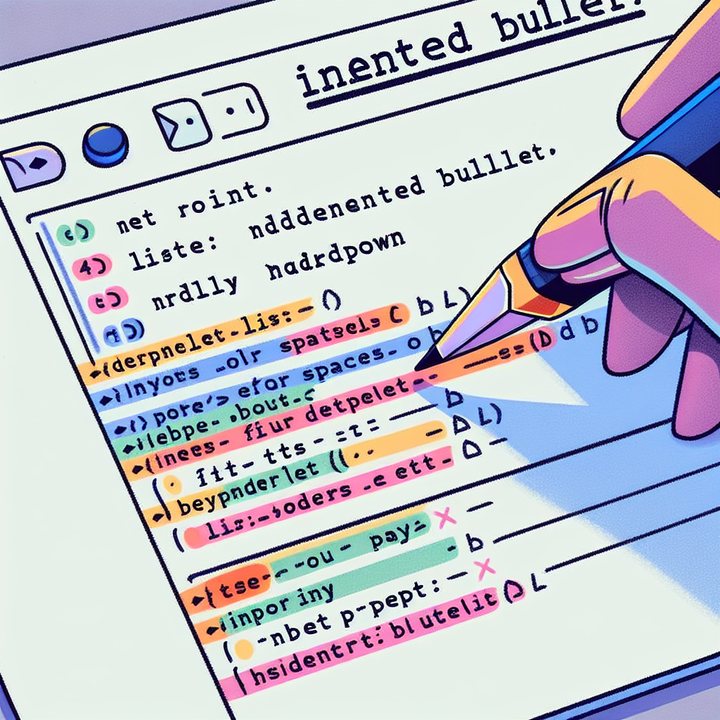 Mastering Indented Bullet Markdown: Enhancing Content Structure and Readability