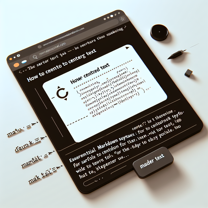 Centering in Markdown: A Comprehensive Guide