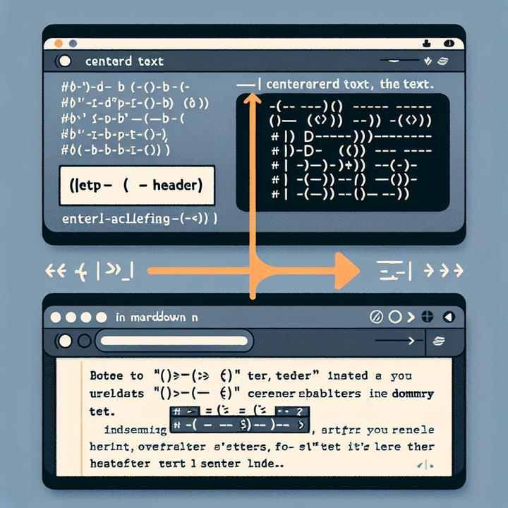 How to Center Text in Markdown